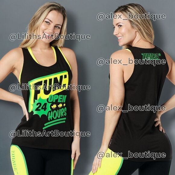 🖤Zumba Tank top (H023)-Size S for Women - Picture 1 of 8